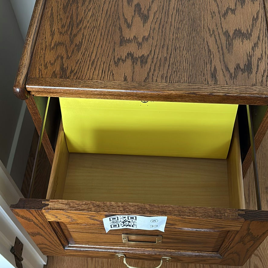 Wood Two-Drawer File Cabinet - image 4 of 8