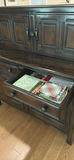 Dark Wood Cabinet Hutch - thumbnail 3 of 16