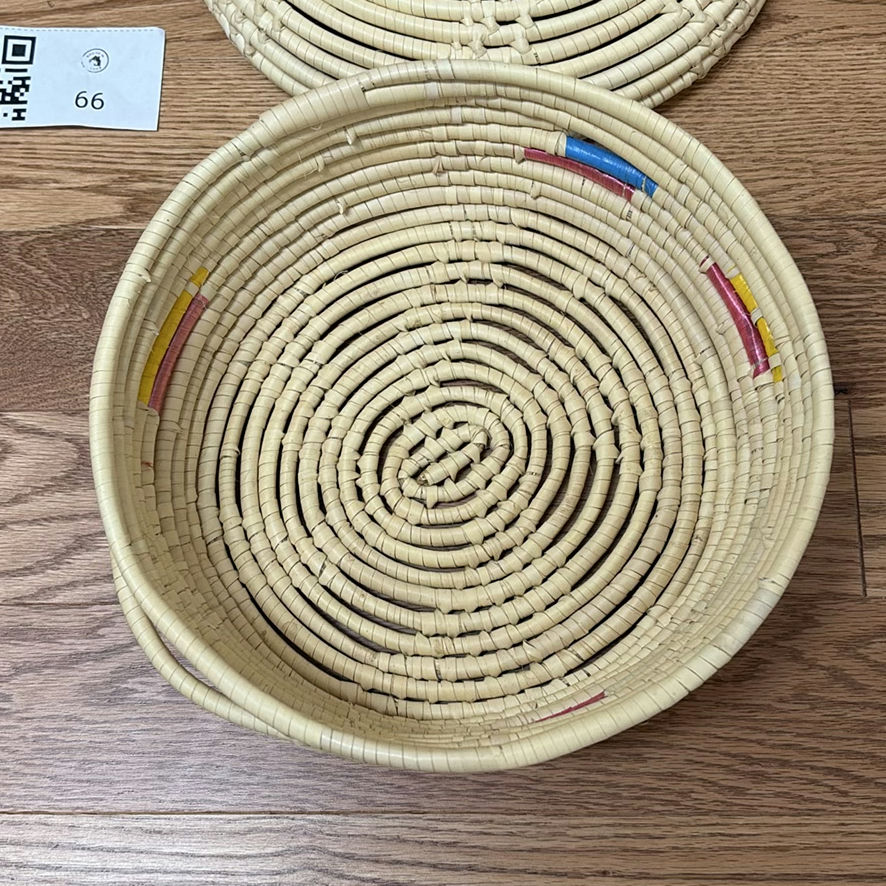Woven Basket and Lidded Coiled Basket - image 2 of 10