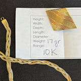 Tri-Coloured 10K Gold Jewelry Set - thumbnail 11 of 11