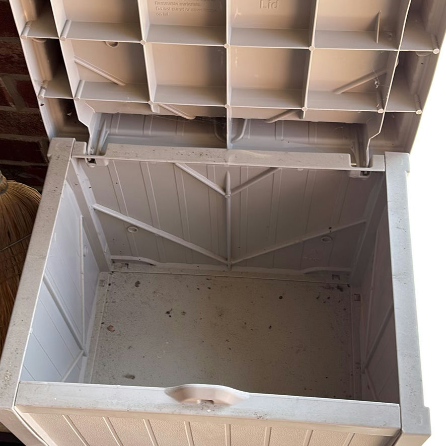 Suncast Tilt-Out Trash Can Cabinet & Small Seat/Cabinet - image 12 of 15