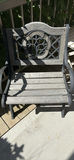 2 Outdoor Wooden and Cast Iron Garden Bench - thumbnail 4 of 8