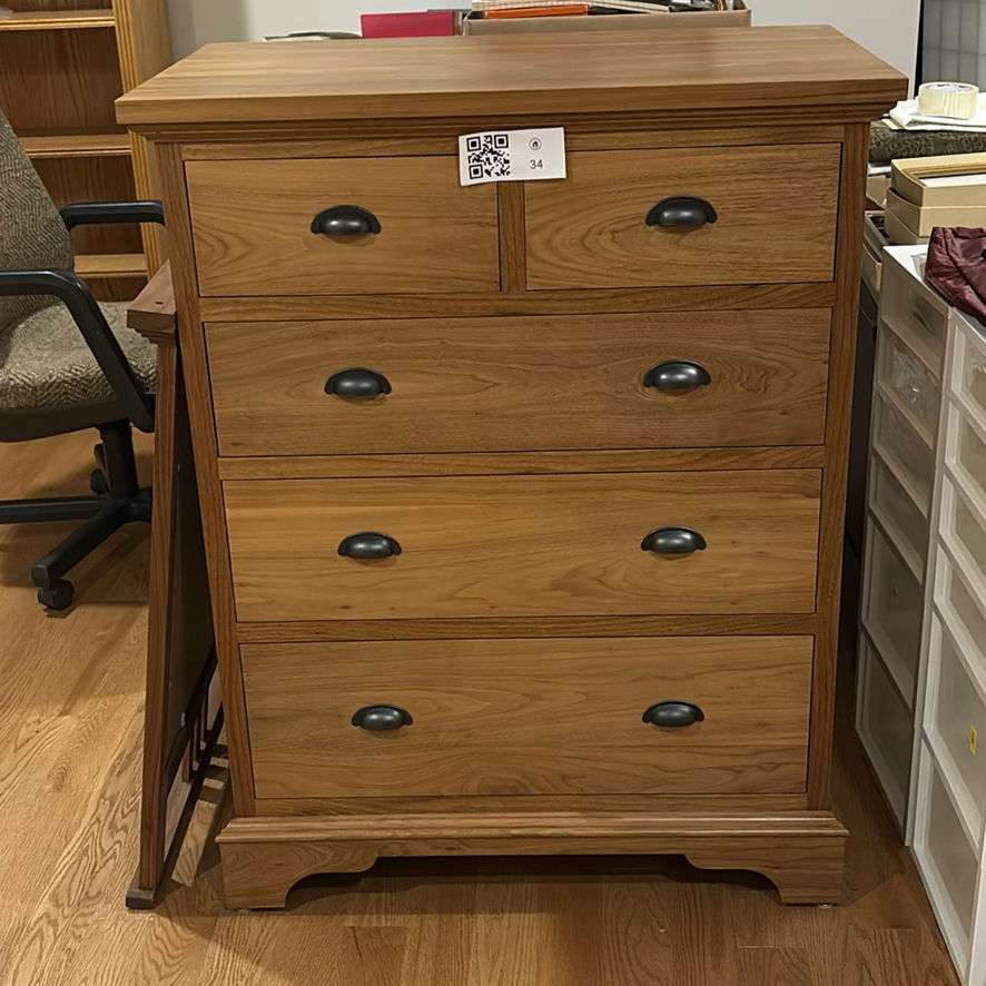 Handcrafted Wooden Five-Drawer Chest by Chris Vigliotti - image 1 of 11