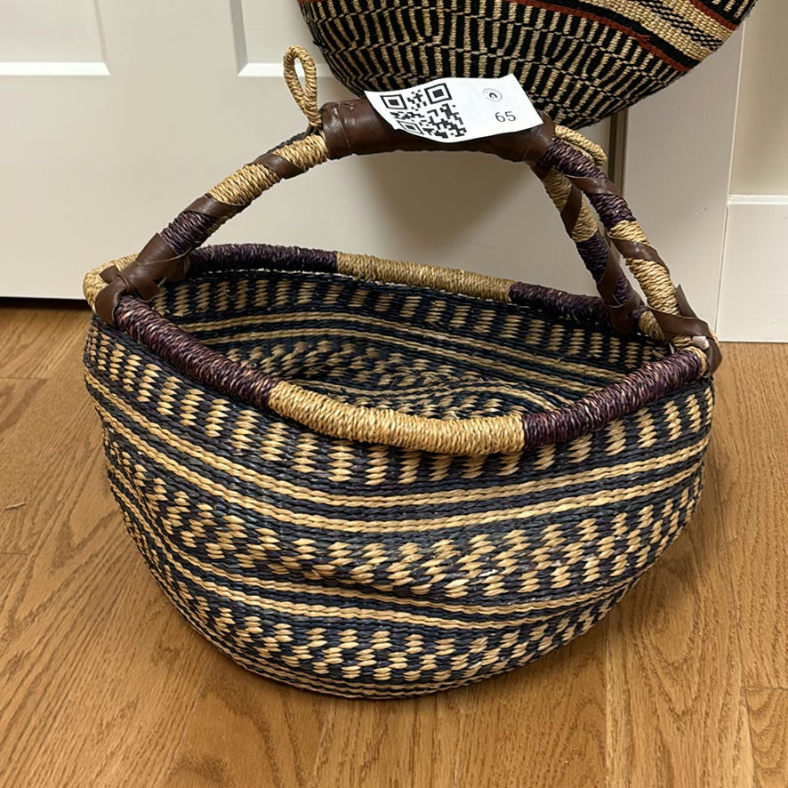 Woven Tote Bag and Basket - image 3 of 11
