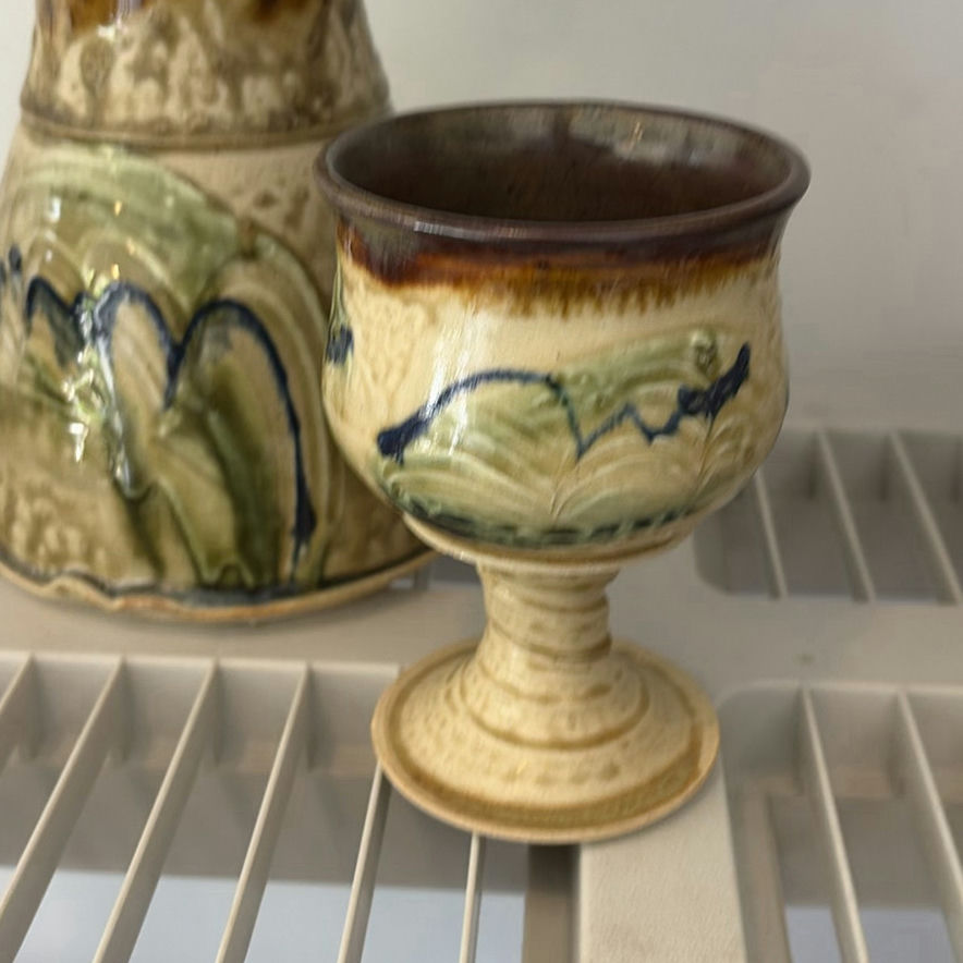 Studio Pottery Collection:  Pitcher and Goblets - image 4 of 11