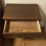 MCM Wood Bed Frame with Nightstand - thumbnail 4 of 13