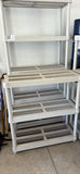 Two White Plastic Shelving Units - thumbnail 1 of 9
