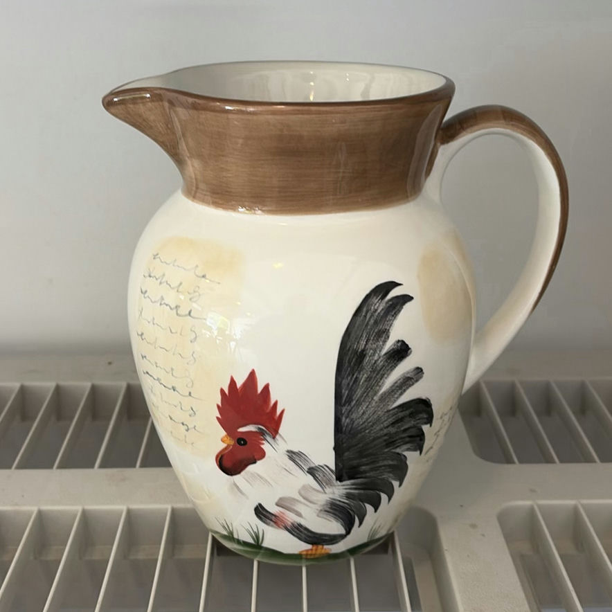 Decorative Ceramic Pitchers and Oval Serving Platter - image 9 of 13