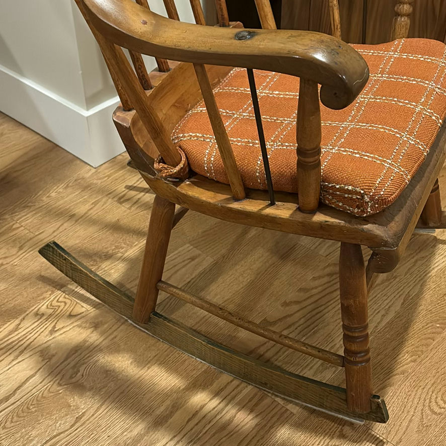 Vintage Wooden Rocking Chair - image 4 of 14