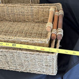 Set of Woven Storage Baskets and Trays - thumbnail 3 of 9