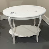 White Oval Accent Table - thumbnail 1 of 8