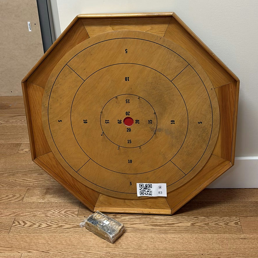 Munro Games Wooden Crokinole Board Set - image 1 of 7
