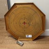 Munro Games Wooden Crokinole Board Set - thumbnail 1 of 7