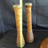 Wooden Decorative Bowl by Ron Ball and Two Wooden Candlesticks - thumbnail 10 of 14