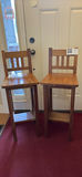 Pair of Handcrafted Wooden Stools by Chris Vigliotti of Williamsford - thumbnail 1 of 9