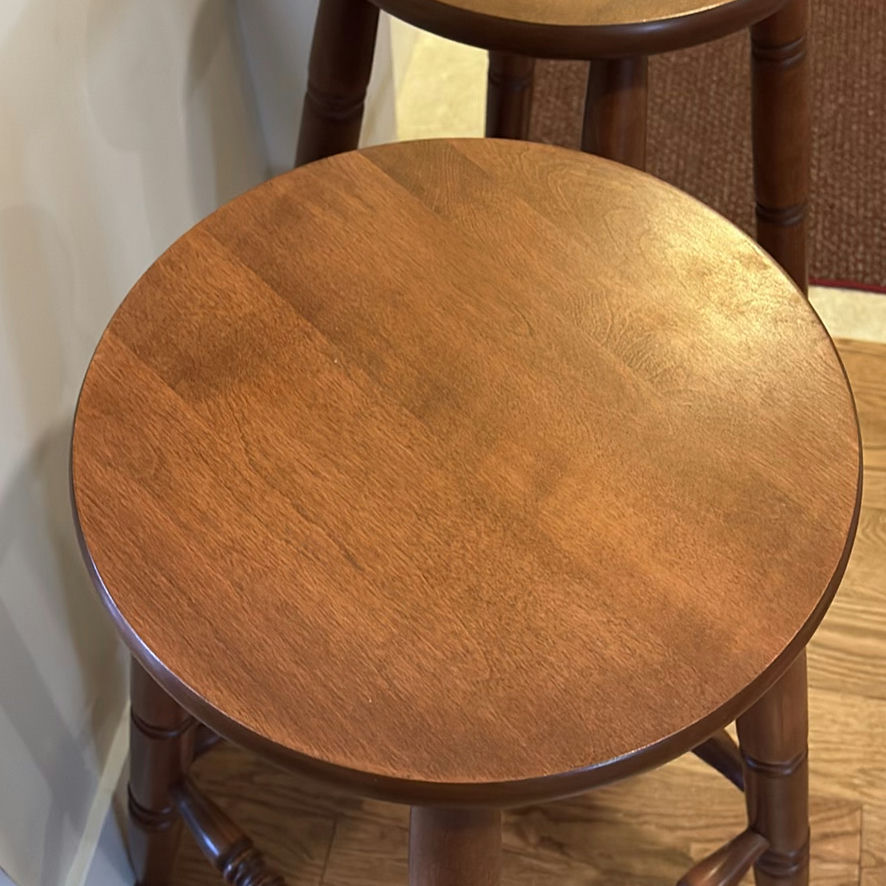 Pair of Wooden Bar Stools - image 5 of 9