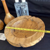 Wooden Bowl by Brahm Friedlander and Two Wooden Oil lamps by Ron Ball - thumbnail 2 of 11