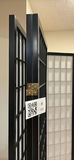 2 Black Folding Room Divider Screen - thumbnail 5 of 9