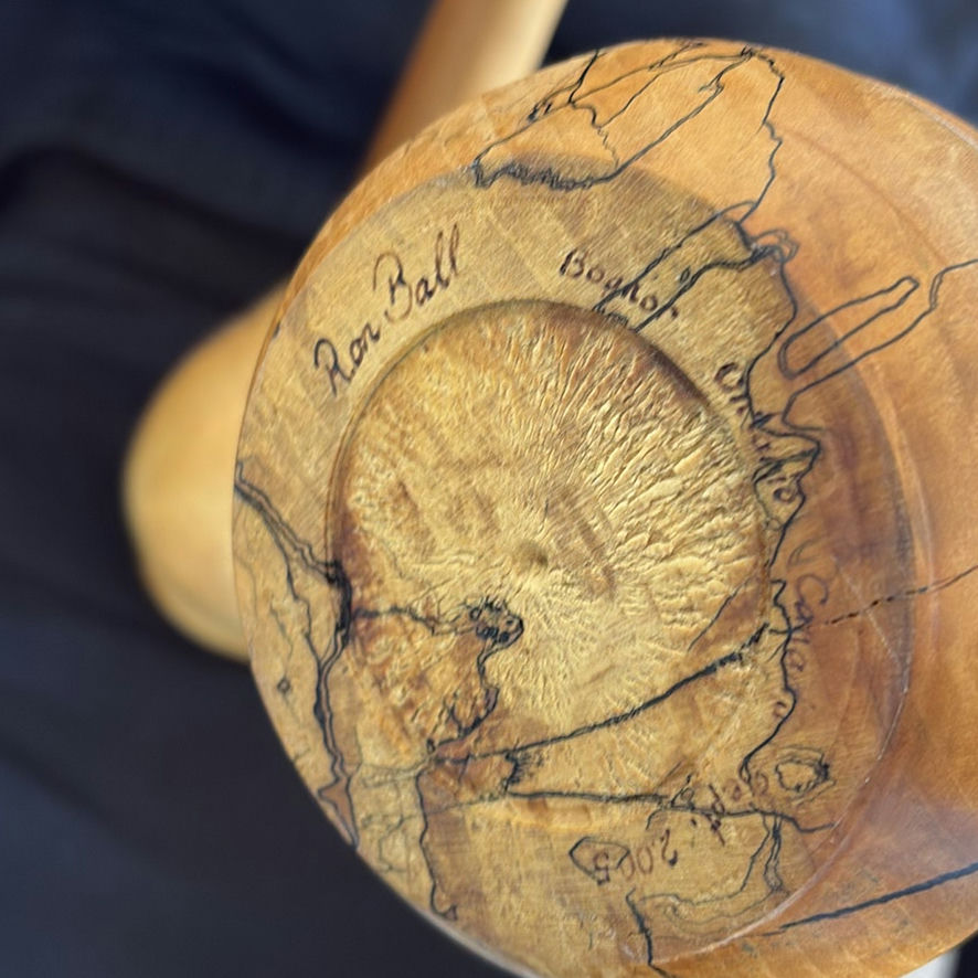 Wooden Bowl by Brahm Friedlander and Two Wooden Oil lamps by Ron Ball - image 11 of 11