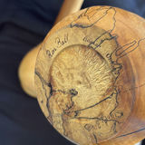Wooden Bowl by Brahm Friedlander and Two Wooden Oil lamps by Ron Ball - thumbnail 11 of 11