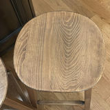 Set of Three Wooden Bar Stools - thumbnail 4 of 9