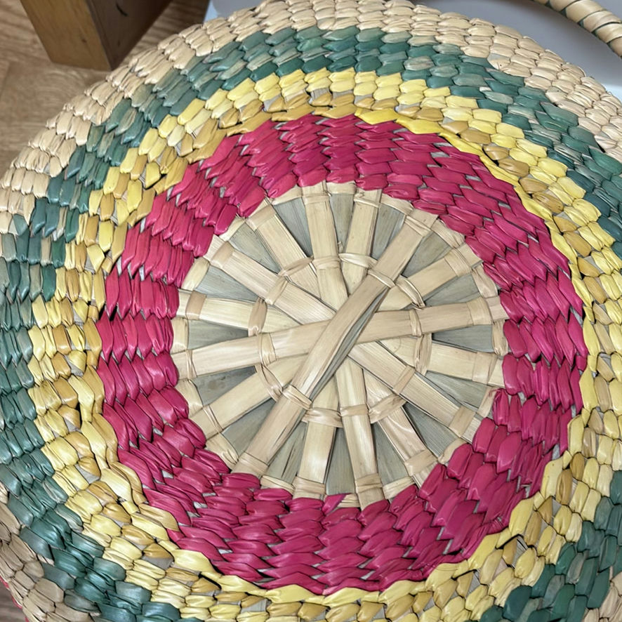 Woven Basket and Lidded Coiled Basket - image 9 of 10