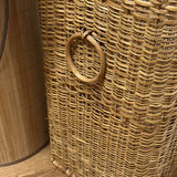 Two Wicker and Bamboo Laundry Hampers - thumbnail 8 of 9