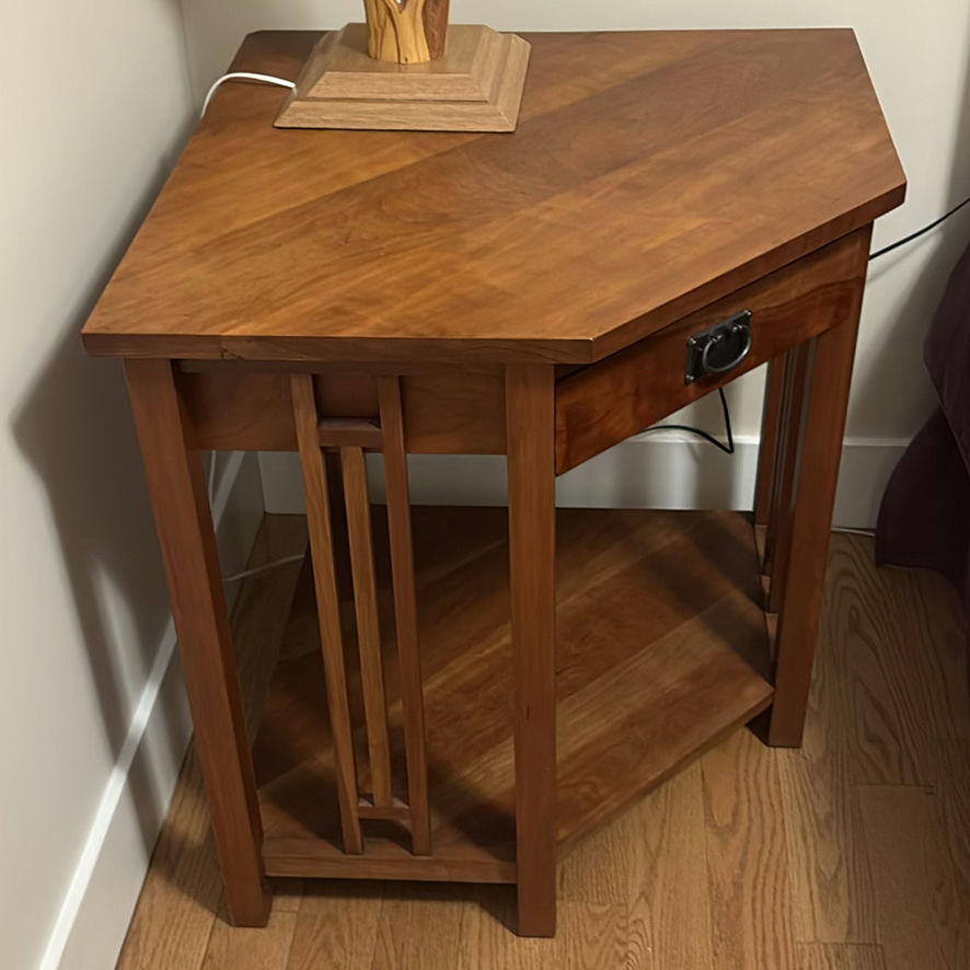 Handcrafted Corner Table by Chris Vigliotti - image 11 of 11