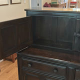 Dark Wood Cabinet Hutch - thumbnail 6 of 16