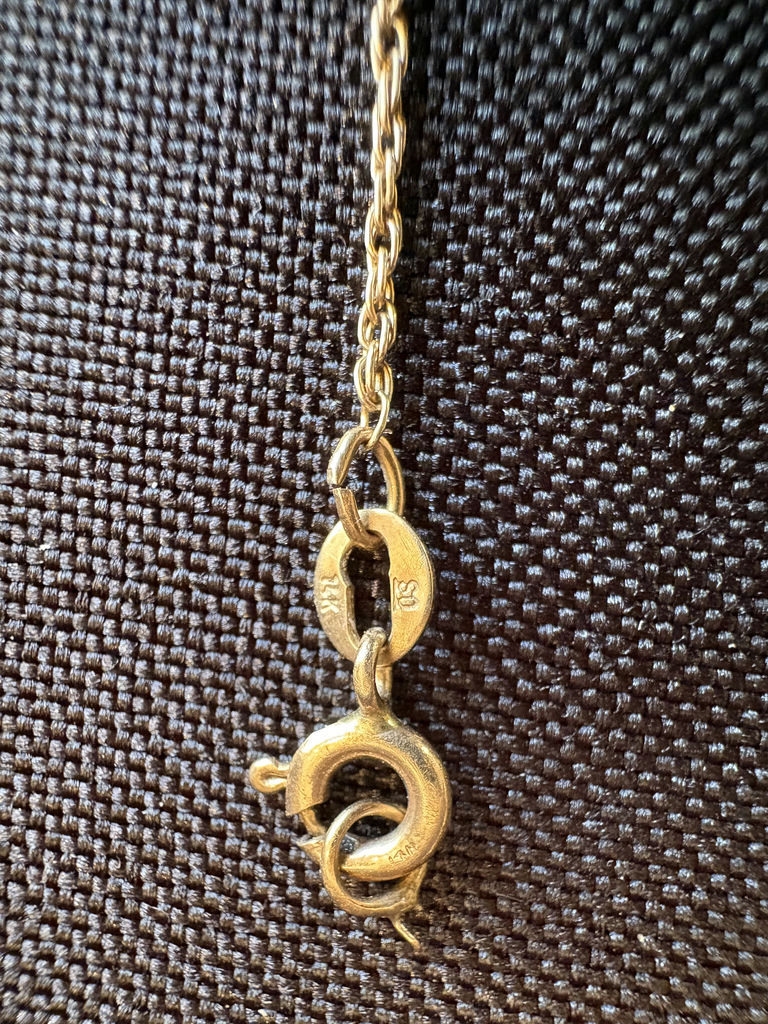 10K Gold Necklaces, Bracelet, and Hoop Earrings - image 8 of 14