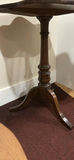 Wood Pedestal Side Table - thumbnail 3 of 9