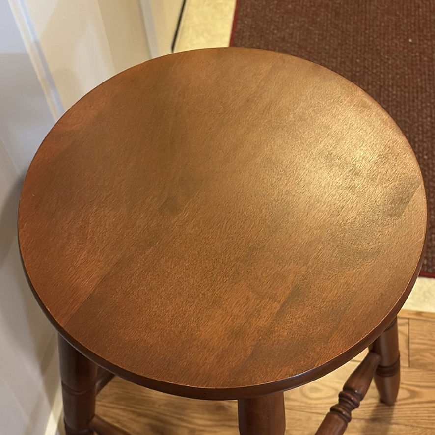 Pair of Wooden Bar Stools - image 4 of 9