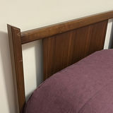 MCM Wood Bed Frame with Nightstand - thumbnail 11 of 13