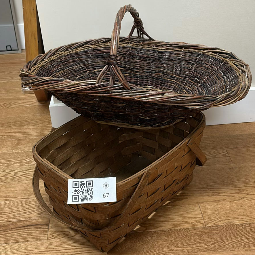 Two Woven Baskets - image 1 of 12