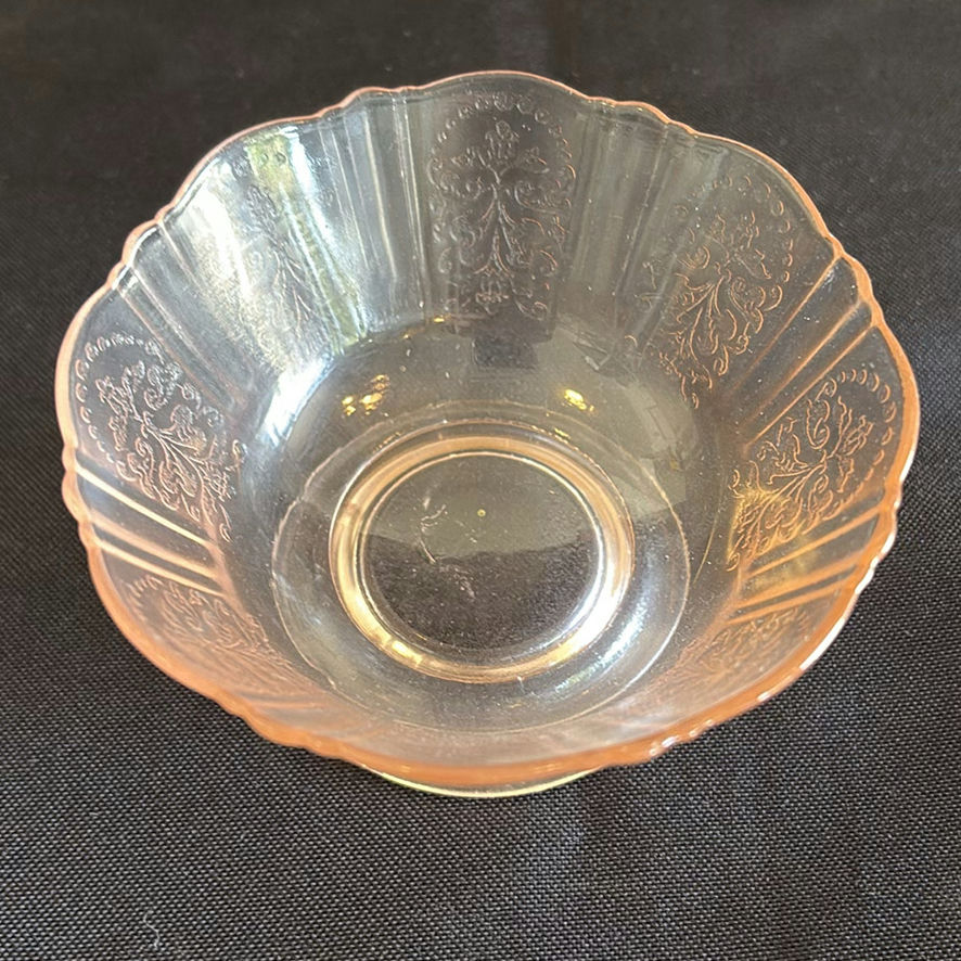 Assorted Etched Glass Dessert Cups and Glass Jar - image 12 of 18