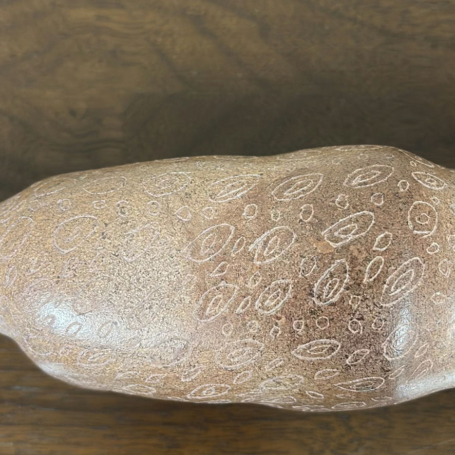 Carved Stone Feline Figurine - image 8 of 11