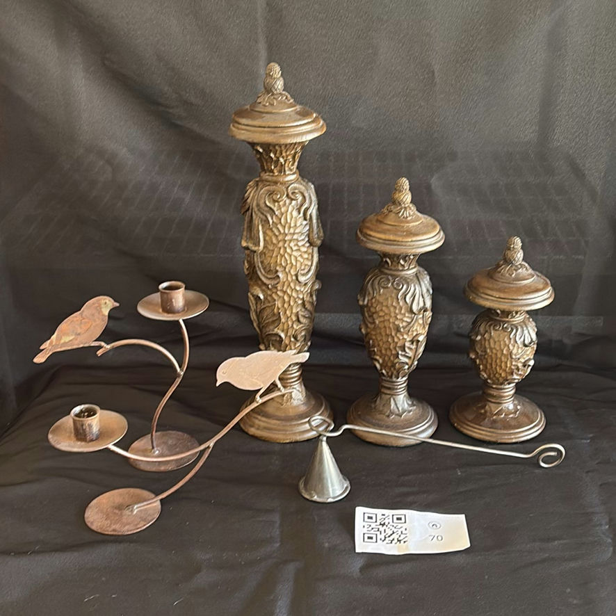 Decorative Candleholders, Bird Candle Holder, and Candle Snuffer - image 1 of 12