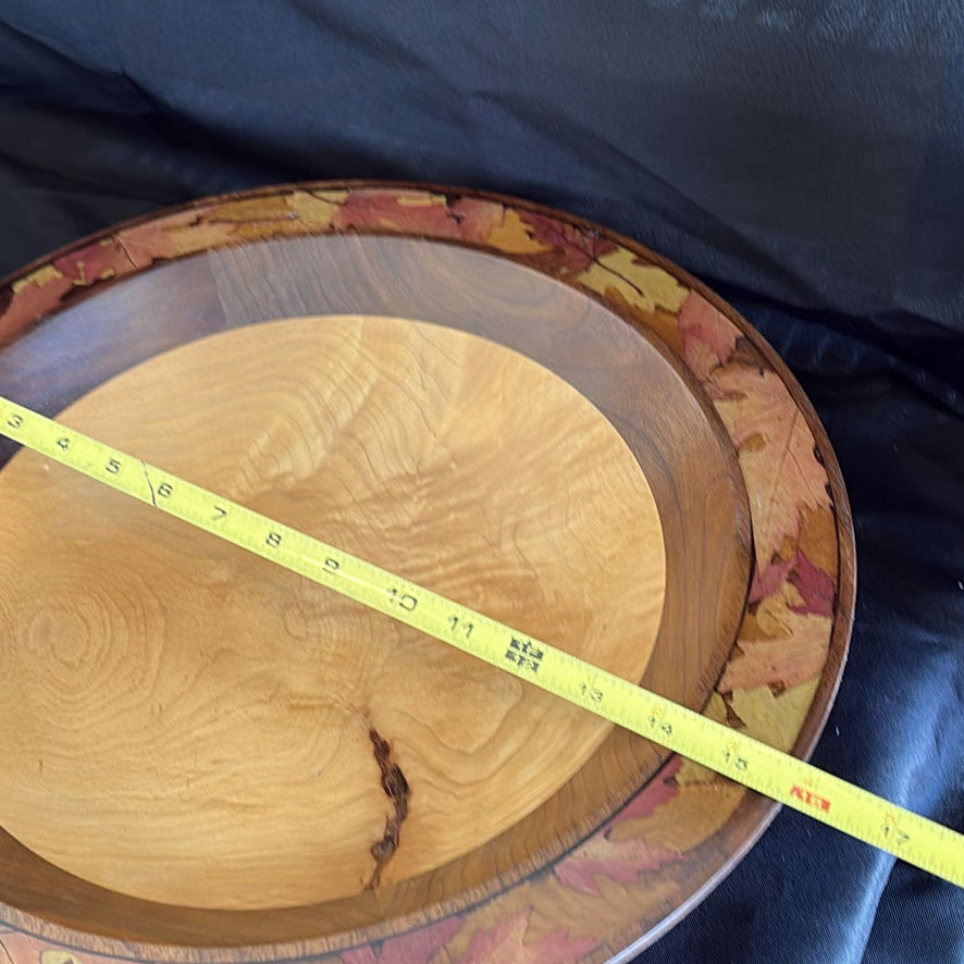 Wooden Decorative Bowl by Ron Ball and Two Wooden Candlesticks - image 6 of 14