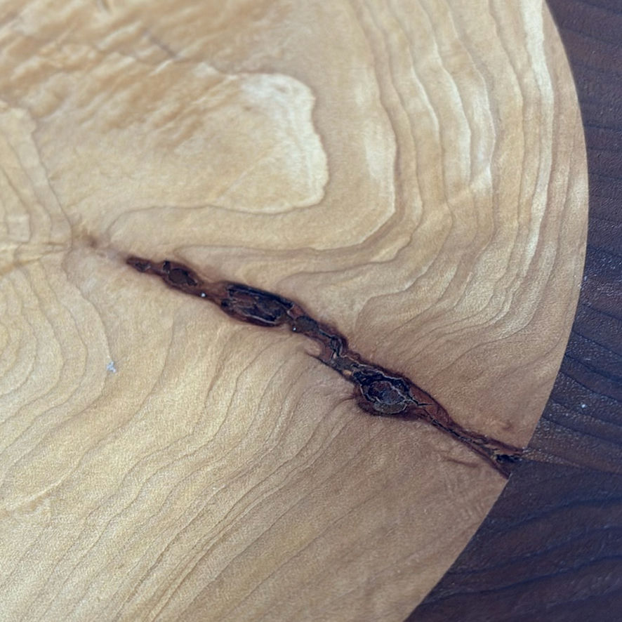 Wooden Decorative Bowl by Ron Ball and Two Wooden Candlesticks - image 4 of 14