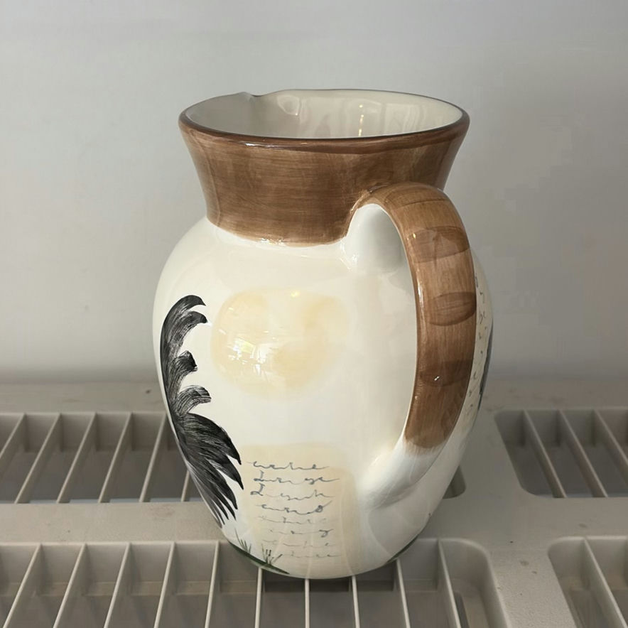 Decorative Ceramic Pitchers and Oval Serving Platter - image 10 of 13
