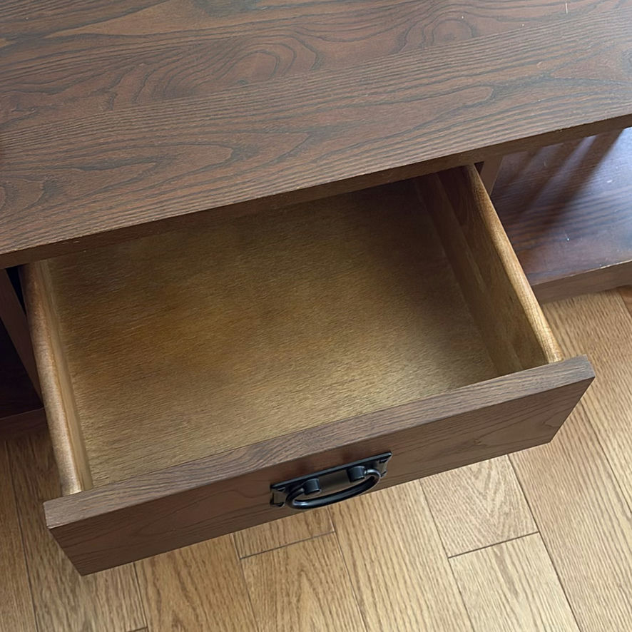 Wood Coffee Table with Drawers and Shelving - image 8 of 12
