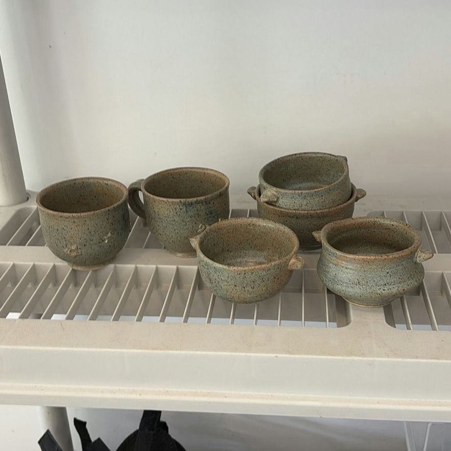 Studio Pottery Bowls and Mug Set - image 1 of 12
