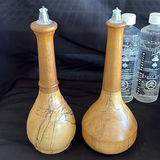 Wooden Bowl by Brahm Friedlander and Two Wooden Oil lamps by Ron Ball - thumbnail 8 of 11