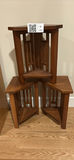 Set of Three Handcrafted Corner Tables by Chris Vigliotti - thumbnail 1 of 10