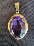 18K Gold Amethyst Pendant with Appraisal  - thumbnail 6 of 10