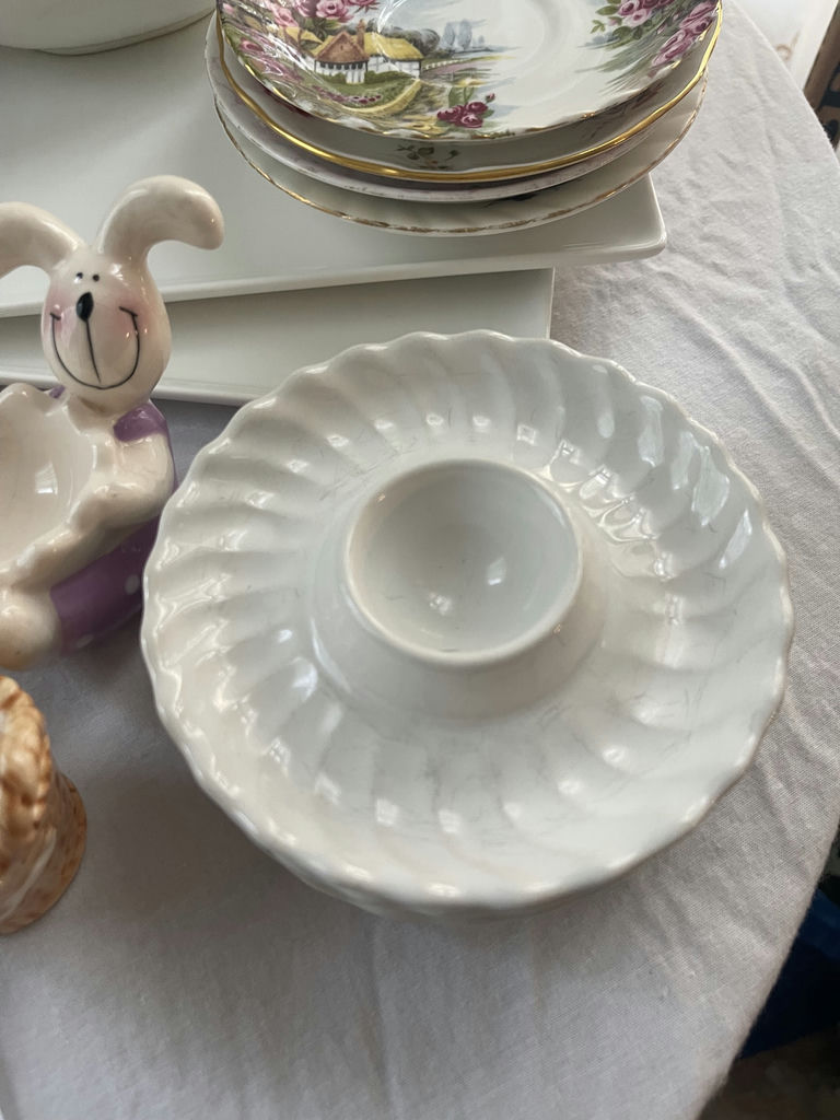 Assorted Ceramic Serving Dishes, Plates, and Decorative Bowls - image 5 of 13