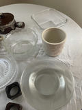 Assorted Glass Bowls, Ceramic Pots, and Wooden Napkin Rings - thumbnail 3 of 7