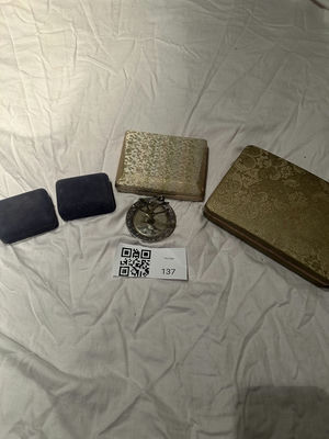 Assorted Jewelry, Watches, Ring Holder, and Sewing Machine Attachment Case - Image 1 of 10