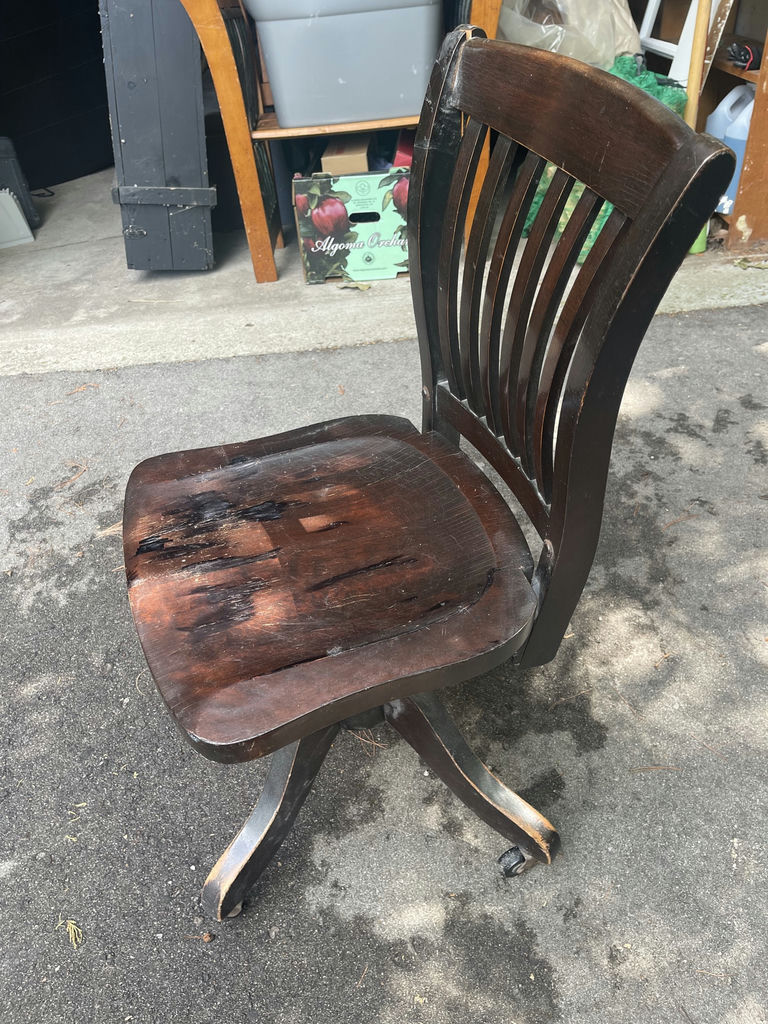 3 Chairs- Wooden Armchair & Single Cream Dining Chair - image 9 of 11
