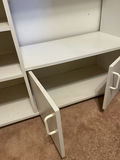 White Storage Cabinet with Shelves and Two-Door Cabinet - thumbnail 2 of 4